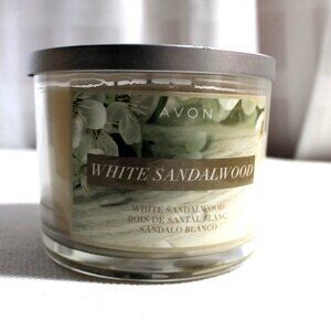 Avon 3-Wick Candle, White Sandalwood, NIB